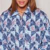imageLevis Womens Diamond Quilted Lightweight Shirt JacketBlue Diamond Print