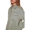 imageLevis Womens Diamond Quilted Lightweight Shirt JacketSea Green