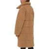 imageLevis womens Long Length Patchwork Quilted Teddy CoatChestnut