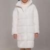 imageLevis womens Long Length Patchwork Quilted Teddy CoatCream
