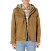 imageLevis Mens Washed Cotton Hooded Military Jacket Regular ampamp Big ampamp Tall SizesKhaki