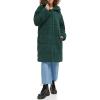 imageLevis womens Long Length Patchwork Quilted Teddy CoatDarkest Spruce