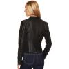 imageAndrew Marc Womens Asymmetrical Felix Leather Moto JacketBlack