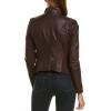 imageAndrew Marc Womens Asymmetrical Felix Leather Moto JacketBurgundy