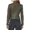 imageAndrew Marc Womens Asymmetrical Felix Leather Moto JacketOlive