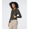 imageAndrew Marc Womens Asymmetrical Felix Leather Moto JacketOlive