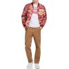 imageLevis Mens Diamond Quilted Bomber JacketKhakiRed Camo