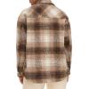 imageLevis Womens Casual Fashion Shirt JacketBeige Plaid