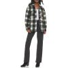 imageLevis Womens Casual Fashion Shirt JacketBlackCream Plaid