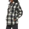 imageLevis Womens Casual Fashion Shirt JacketBlackCream Plaid