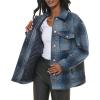 imageLevis Womens Casual Fashion Shirt JacketBlue Ombre