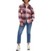 imageLevis Womens Casual Fashion Shirt JacketBurgundy Plaid