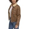 imageLevis Womens Classic Sherpa Lined Trucker JacketNew Brown Faux Shearling