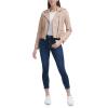 imageLevis Womens Cropped Faux Leather Motorcycle JacketBiscotti