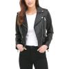 imageLevis Womens Cropped Faux Leather Motorcycle JacketBlack