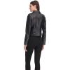 imageLevis Womens Cropped Faux Leather Motorcycle JacketBlack Croc