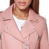 imageLevis Womens Cropped Faux Leather Motorcycle JacketCameo Brown