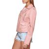 imageLevis Womens Cropped Faux Leather Motorcycle JacketCameo Brown
