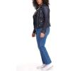 imageLevis Womens Cropped Faux Leather Motorcycle JacketNavy