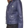 imageLevis Womens Cropped Faux Leather Motorcycle JacketOdyssey Grey