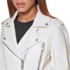imageLevis Womens Cropped Faux Leather Motorcycle JacketOyster Solid