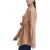imageLevis Womens Faux Leather Belted Shirt Jacket Standard ampamp Plus SizesBiscotti