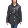 imageLevis Womens Faux Leather Belted Shirt Jacket Standard ampamp Plus SizesBlack