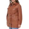 imageLevis Womens Faux Leather Belted Shirt Jacket Standard ampamp Plus SizesCamel