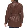 imageLevis Womens Faux Leather Belted Shirt Jacket Standard ampamp Plus SizesChocolate Brown