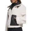 imageLevis Womens Shorty Reversible Sherpa Faux Leather JacketBlackCream