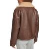 imageLevis Womens Shorty Reversible Sherpa Faux Leather JacketSesame Brown