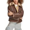 imageLevis Womens Shorty Reversible Sherpa Faux Leather JacketSesame Brown