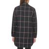imageLevis Womens Wool Blend Sherpa Lined Long ShacketNavyPeach Window Plaid