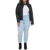 imageLevis womens Faux Leather Motocross Racer Jacket Standard and PlusBlack Latch Collar