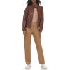 imageLevis womens Faux Leather Motocross Racer Jacket Standard and PlusChocolate Brown