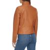 imageLevis womens Faux Leather Motocross Racer Jacket Standard and PlusMocha Latch Collar