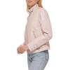 imageLevis womens Faux Leather Motocross Racer Jacket Standard and PlusPeach Blossom Latch Collar
