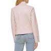 imageLevis womens Faux Leather Motocross Racer Jacket Standard and PlusPeach Blossom Latch Collar