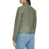imageLevis womens Faux Leather Motocross Racer Jacket Standard and PlusSage Latch Collar