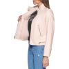 imageLevis womens Faux Leather Motocross Racer Jacket Standard and PlusScallop Shell Latch Collar