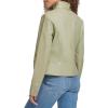imageLevis womens Faux Leather Motocross Racer Jacket Standard and PlusTea