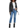 imageLevis womens Oversized Faux Leather Belted Motorcycle Jacket Standard ampamp Plus SizesBlack