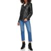 imageLevis womens Oversized Faux Leather Belted Motorcycle Jacket Standard ampamp Plus SizesBlack