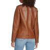 imageLevis womens Oversized Faux Leather Belted Motorcycle Jacket Standard ampamp Plus SizesEquestrian Brown