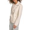 imageLevis womens Oversized Faux Leather Belted Motorcycle Jacket Standard ampamp Plus SizesOyster