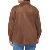 imageLevis womens Soft Faux Suede Shirt Jacket Standard ampamp Plus SizesBrown Carafe