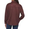 imageLevis womens Soft Faux Suede Shirt Jacket Standard ampamp Plus SizesBurgundy