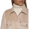 imageLevis womens Soft Faux Suede Shirt Jacket Standard ampamp Plus SizesSand