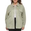 imageLevis womens Soft Faux Suede Shirt Jacket Standard ampamp Plus SizesSeafoam