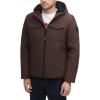 imageLevis Mens Soft Shell Hooded Storm Coat Regular ampamp Big ampamp Tall SizesDark Brown Sherpa